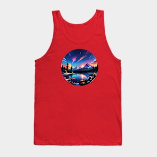 Landscape rounded sticker Tank Top